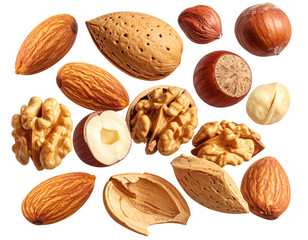  Assorted Nuts with Cracked Shells PNG