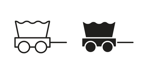 Covered wagon icon for your website design, logo, app, UI. EPS10 © Lily
