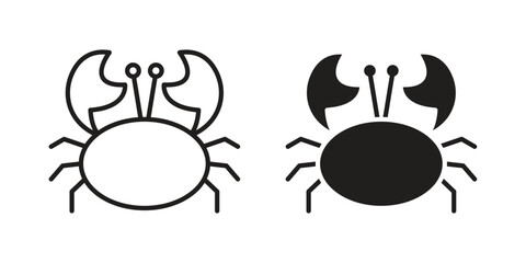 Crab icon for your website design, logo, app, UI. EPS10