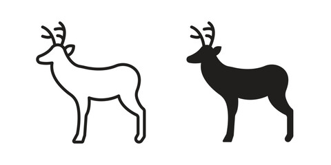 Deer icon for your website design, logo, app, UI. EPS10
