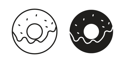 Donut icon for your website design, logo, app, UI. EPS10