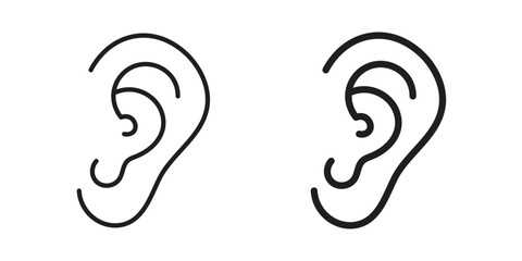Ear icon for your website design, logo, app, UI. EPS10