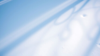 Minimal abstract composition of snow and shadows