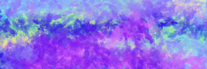 Dreamy abstract background with vibrant purple watercolor texture for artistic design projects