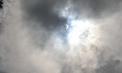 Picture of solar eclipse captured from my apartment balcony