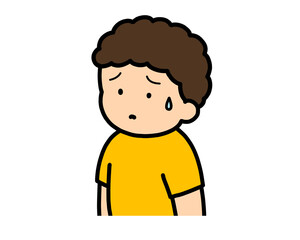 困る　アジア人の男の子