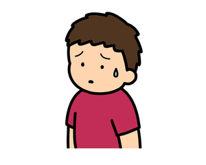 困る　アジア人の男の子