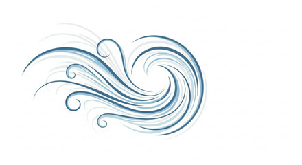 Fototapeta premium Elegant swirling lines create a dynamic motion, perfect for modern designs and branding. A sophisticated and eye-catching abstract graphic element.