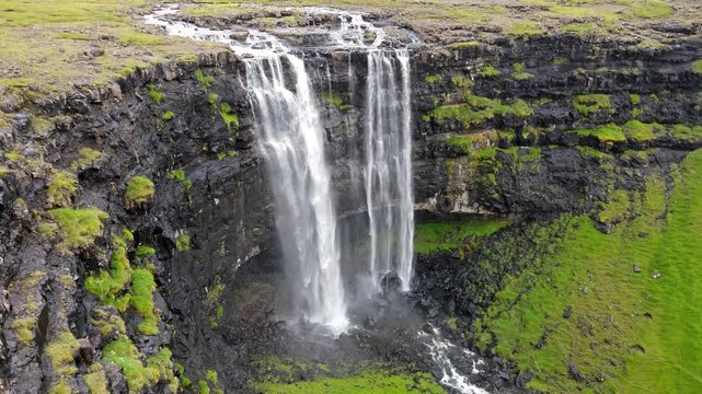 Waterfall Fossa, Faroe Islands