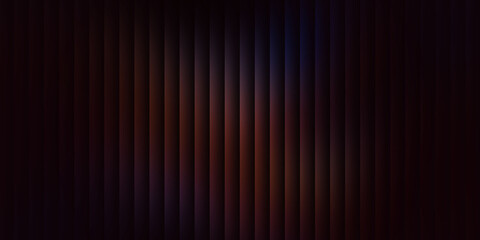 Obraz premium Dark abstract vertical stripe background with warm orange and purple glowing gradient