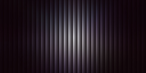 Obraz premium Dark abstract vertical stripe background with white grey luminous central glow