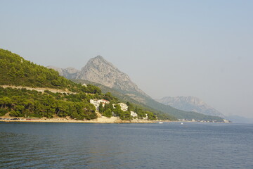 Dalmatia, Makarska region, Adriatic sea, Croatia, August 2025, golden hour, montains, sony a6000, summer, haze, holiday