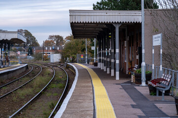 Rural railway station on the Bittern Line