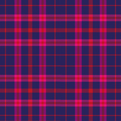 Trendy Pink, Red, and Blue Plaid Seamless Pattern for Fashion, Textiles, and Modern Design Backgrounds