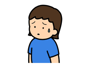 困る　アジア人の女の子