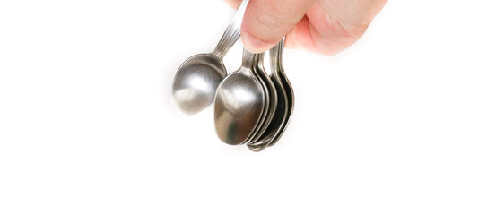 Cupronickel spoons.