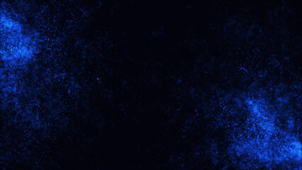 dark blue background with particles