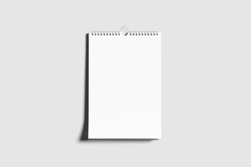 Blank Wall Calendar Mockup
