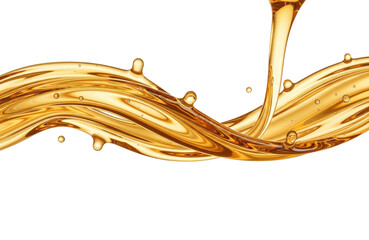 Fototapeta premium Golden liquid splash and swirl