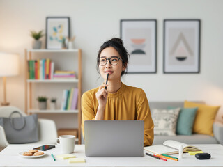 リモートワークする女性 キャリア 仕事 アイデア