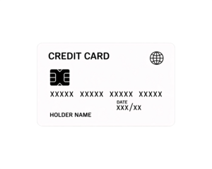 Credit card payment card debit card finance banking money credit purchase online shopping financial security on transparent background