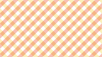 赤と黄色、ケチャップとマスタードの2色チェック柄背景壁紙B、アスペクト比16；9	