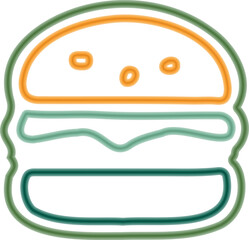 Smooth Wavy Burger Icon