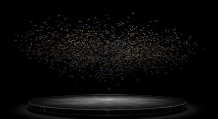 Luxury Product Display Stage on Dark Background