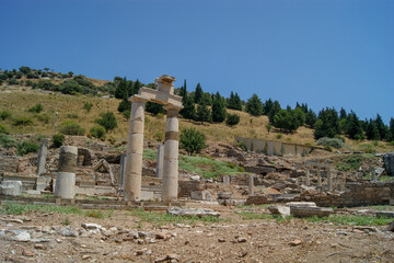 The Temple of Hadrian in Ephesus Ancient City, Sel&ccedil;uk, Turkey.