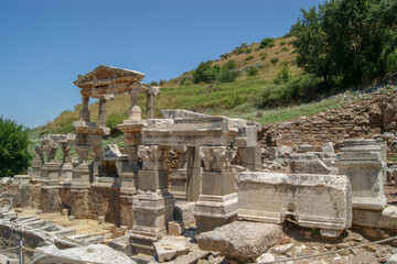 The Temple of Hadrian in Ephesus Ancient City, Sel&ccedil;uk, Turkey.