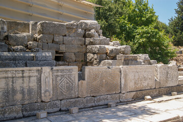 The Temple of Hadrian in Ephesus Ancient City, Sel&ccedil;uk, Turkey.
