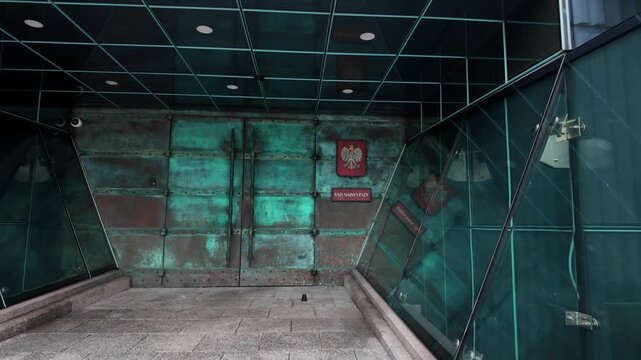Warsaw, entrance to the supreme court (high court) of Poland
