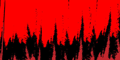 Red And Black Grunge Splatter Split Background.