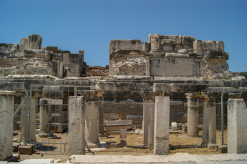 The Temple of Hadrian in Ephesus Ancient City, Sel&ccedil;uk, Turkey.