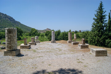 The Temple of Hadrian in Ephesus Ancient City, Sel&ccedil;uk, Turkey.