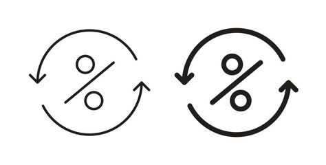 Exchange rate icon symbol. Vector EPS 10. line and glyph icon