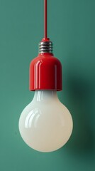 Modern Red Hanging Light Design for Creative Spaces