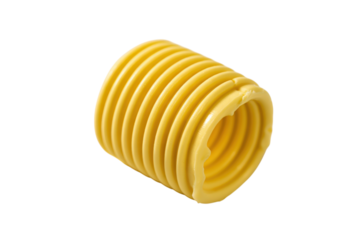 Yellow Butter Curl isolated on a transparent background