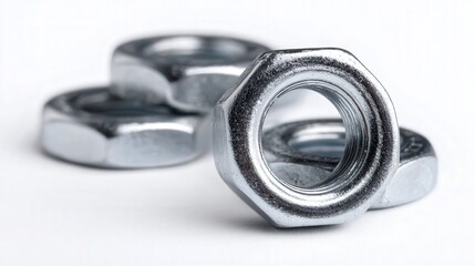 Nut washer isolated on white background