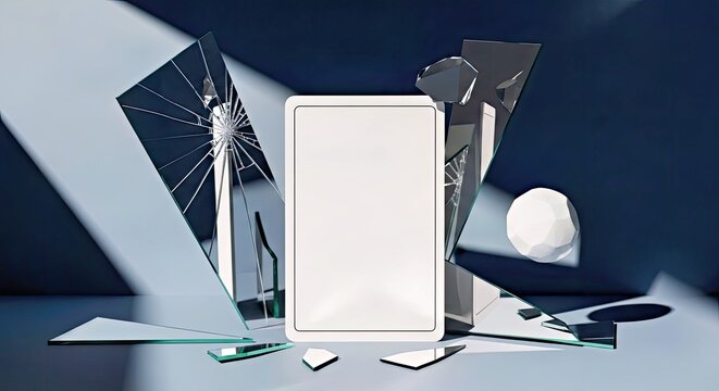 Sci-Fi Abstract Technology Background with Glowing Hexagons