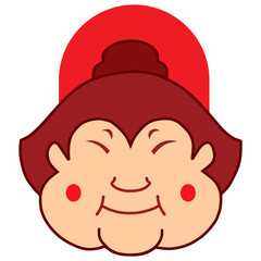 sumo head logo icon design