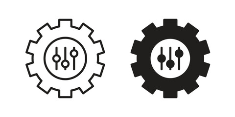 Customized icon doodle set. editable outline stroke vector eps