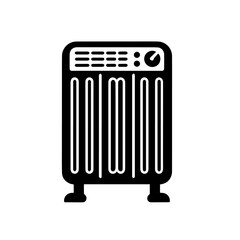 Portable Electric Room Heater Vector Illustration