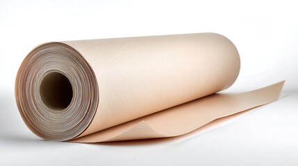 Paper roll isolated on white background