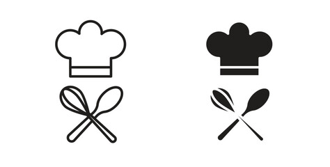 Chef hat icon isolated vector Illustration. Vector pictogram for web and app