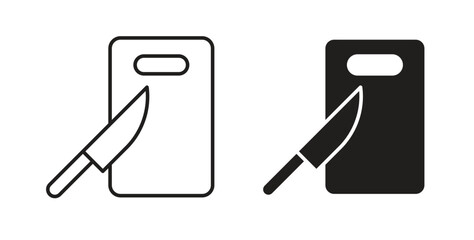 Cutting board icon isolated vector Illustration. Vector pictogram for web and app