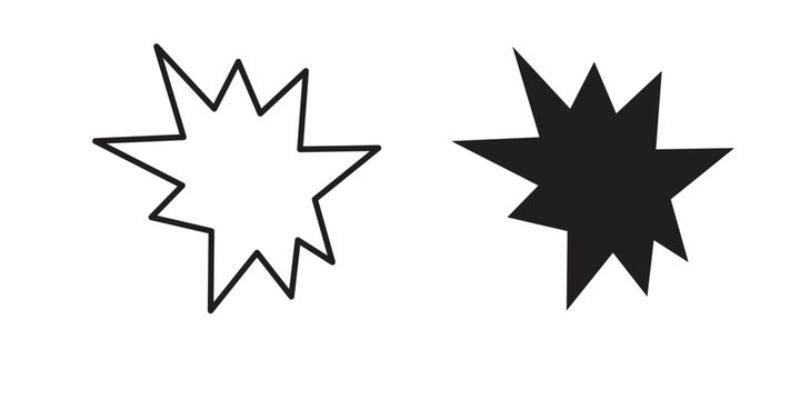 Explosion icon isolated vector Illustration. Vector pictogram for web and app