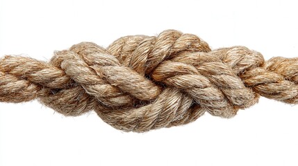 Rope twist isolated on white background