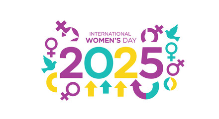 International women s day 2025 celebration with symbols of gender equality