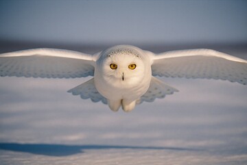 Snowy Owl in Silent Flight